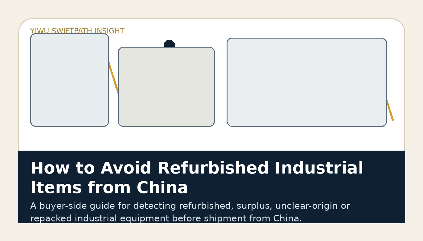 How to Avoid Refurbished Industrial Items from China